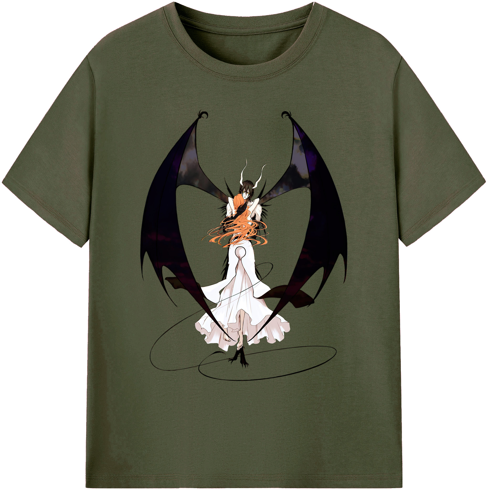 （画像用） ブリーチ ウルキオラ·シファー BLEACH Ulquiorra cifer 綿100％ メンズ半袖Tシャツ｜肌触りやわらか＆通気性